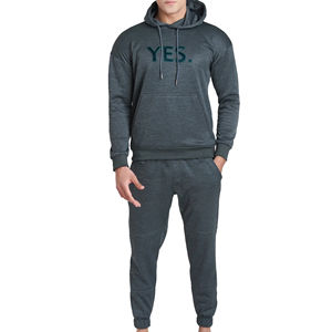 Conjunto Deportivo Personalizado de Primera Calidad con Estampado en Color Sólido para Hombre, Pantalones Anchos de Algodón Terry Grueso, Servicio OEM - Product Image 2