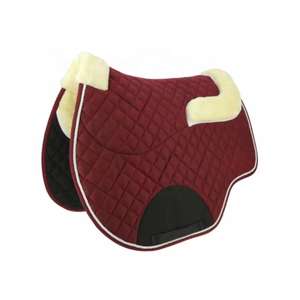 Tissu en coton de couleur unie, selle de cheval, prix raisonnable, ajustement confortable, antidérapant, tapis de selle pour l'équitation - Product Image 1