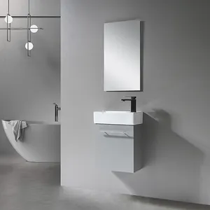 Kamar mandi modern Pvc Vanity hemat ruang furnitur kamar mandi desain furnitur kamar mandi lainnya