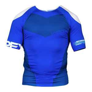 Custom Sublimation Jiu Jitsu <b>Rash</b> <b>Guard</b> <b>BJJ</b> Compression Top Anti-UV Breathable Short Sleeve Training Shirt OEM Martial Art - Product Image 6