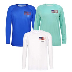 Camiseta de manga larga con logotipo personalizado para adultos RTS Upf 50 + sublimación pesca secado rápido ropa de pesca protección Uv camisetas para hombres - Product Image 5