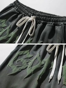 Pantalones cortos de algodón personalizados Unisex diseñador corto baloncesto sudor 3D pantalla espuma Puff estampado pantalones cortos para hombres - Product Image 5