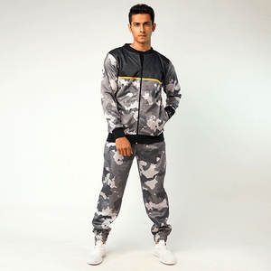 Chándales hechos a medida, chaqueta, chándal de entrenamiento deportivo, conjunto de 2 piezas de secado rápido para hombre, chándal de lana de poliéster - Product Image 1