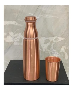 Botella de Agua de Cobre Moderna para Adultos, Diseño Único, Ecológica, con Logotipo Personalizado, Apta para Agua Hirviendo, Alta Calidad - Product Image 2