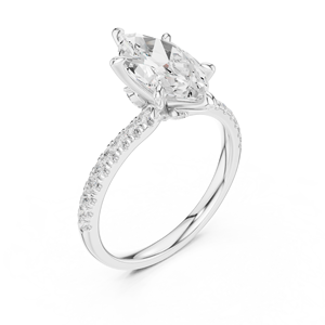 แหวนทอง14k ประดับอัญมณีในจินตนาการสำหรับผู้หญิงและเด็กผู้หญิง - Product Image 2