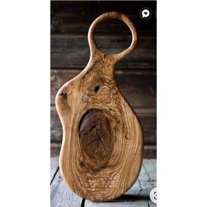 Tabla de cortar de madera grande y versátil para chefs caseros, para cortar en cubitos, rebanar y servir - Product Image 3