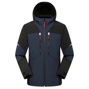 Venta caliente Nueva llegada Venta al por mayor a prueba de viento de invierno de los hombres Soft Shell Chaquetas 100% Poliéster Impermeable Logotipo personalizado Opciones - Product Image 1