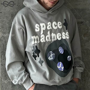 Custom Cut and Sew High Quality Oversized 500 Gsm Waffle French Terry 100% Cotton Digital Printing Boxy Fit Hoodie - Product Image 5