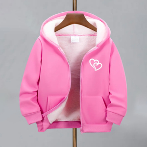เสื้อแจ็คเก็ตบอมเบอร์มีฮู้ดสำหรับเด็กผู้หญิง พร้อมซิป คุณภาพสูง กันลม ระบายอากาศได้ดี ผลิตจากโพลีเอสเตอร์ เหมาะสำหรับใส่ลำลองกลางแจ้งในฤดูใบไม้ผลิ - Product Image 1