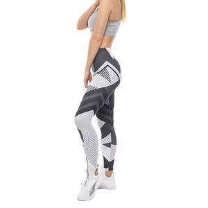 Leggings imprimés élégants, pantalons de fitness imprimés intégralement, matière douce et extensible pour les activités sportives - Product Image 5