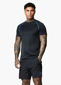 Camisetas de entrenamiento OEM para hombre, camiseta de rendimiento atlético de secado rápido de 100% algodón para correr, gimnasio, impresión digital - Product Image 3