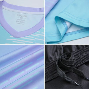 Camiseta de fútbol de entrenamiento de diseño de alta calidad personalizada, conjunto de uniforme de fútbol en blanco de poliéster para hombres - Product Image 6