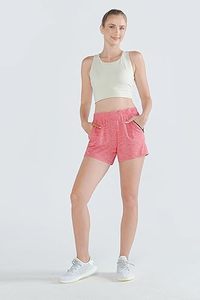 Women's High-Waisted Biker Shorts with <b>Tummy</b> <b>Control</b> Spandex Gym Workout Yoga Athletic Shorts Breathable Hot Pattern Pockets - Product Image 4