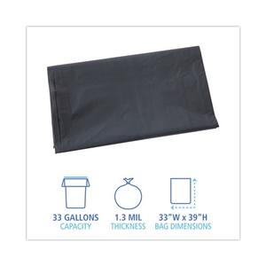 Forros Industriales para Contenedores Boardwalk H6639PGK, 100 Unidades/Caja, 33 Galones, 1.3 Mil, 33 Pulgadas X 39 Pulgadas Línea de Baja Densidad para Uso Comercial - Product Image 2