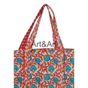 Bolso de Hombro de Alta Calidad con Diseño de Estampado Animal, Hecho a Mano en India, Acolchado, Estilo Bohemio, para Mujer, para el Verano, para Ir de Compras, a la Playa o al Mercado - Product Image 3