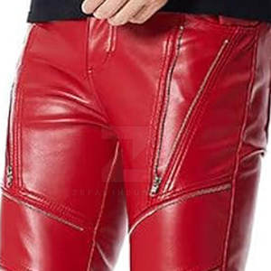 Pantalon en cuir décontracté pour homme de haute qualité, couleur unie, lavage foncé, taille mi-haute, respirant, léger, best-seller, streetwear ZEFAL - Product Image 6