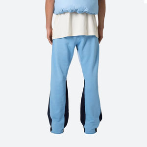 Pantalon de survêtement évasé 100% coton pour hommes, joggers avec logo personnalisé, streetwear Hip Hop délavé dans l'obscurité, anti-rides, graffiti, éclaboussures de peinture - Product Image 5