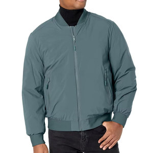 Custom Men's Bomber Jacket Casual Slim Fit Flight Jacket Lightweight Windbreaker Outdoor Sportswear <b>Padded</b> Zip Up <b>Coat</b> Wholesale - Product Image 4