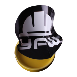 Autocollants personnalisés en vinyle PVC brillant découpés à la forme, 100 pièces, résistants aux UV, auto-adhésifs, résistants aux intempéries pour casques, casques de sécurité, vélos, équipements de marque - Product Image 1