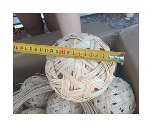 Artesanías decorativas hechas a mano Bola de ratán de Vietnam exportador al por mayor Bola de ratán pedidos a granel precio competitivo mejor proveedor - Product Image 1