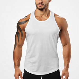 Respirant doux confort 100% coton hommes Gym gilet haut été Streetwear musculation réservoir tricoté sans manches conception - Product Image 4