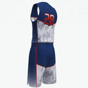 Venta al por mayor de uniformes de baloncesto impresos personalizados para los hombres último diseño reversible ropa de equipo ropa deportiva talla XS - Product Image 3