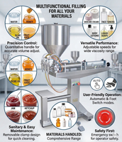 Prix d'usine Lerford – Machine de remplissage automatique pneumatique de haute précision pour bouteilles de boissons, capacité 50-2000 ml