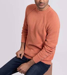 Meilleures ventes Pull décontracté à col en coton pour hommes Pull d'hiver à manches longues respirant de haute qualité Vente en gros - Product Image 4