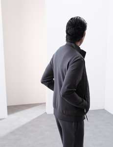 Chaquetas de bombardero transpirables de último diseño para hombre, chaquetas de bombardero informales OEM ajustadas con cremallera de diseñador para hombre - Product Image 4