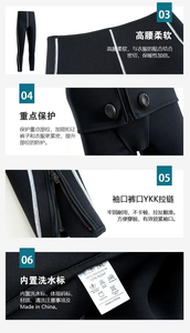 Traje de Neopreno Personalizado para Adultos, Traje Impermeable para Deportes Acuáticos, para Surf, Natación, Mantiene el Calor en Aguas Frías - Product Image 6