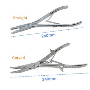 Rongeurs orthopédiques à double articulation droits/courbes de 180 mm x 240 mm, instruments chirurgicaux manuels de haute qualité certifiés CE, Surgi Right - Product Image 4