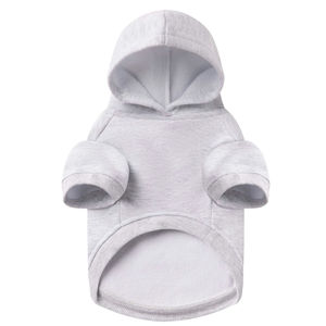 Sweat à capuche pour chien basique, doux et chaud, avec trou pour laisse et poche, manteau d'hiver pour chien, vêtements pour temps froid pour sweats à capuche - Product Image 4