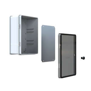 White ABS Distribution Box 300x400x165mm IP65 Wall Mount Waterproof <b>Enclosure</b> with Transparent Door Poli 027 - Product Image 5