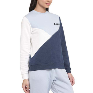 Fabrication en usine, vêtements de sport d'hiver, sweat-shirts à manches longues et col rond pour femmes, 100% coton, prix bas, coupe ample personnalisée - Product Image 5