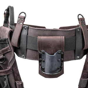 Wholesale new Custom Premium high quality tool <b>belt</b> Combo Tool <b>Pouch</b> Carpenter Rig Holder Work Organizer Leather Tool <b>Belt</b>. - Product Image 5