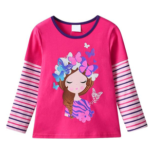 Camisetas de Manga Larga para Mujer, Elegantes, Lisas, Digitales, Transpirables, de Tela de Algodón Mercerizado Suave, Modernas, Brillantes, Informales - Product Image 2