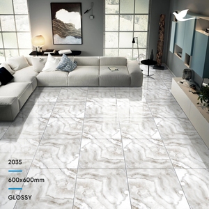 Construcción baño antideslizante suelo balcón piso cerámica porcelana azulejos blancos 60x60 60x120 del principal exportador - Product Image 6