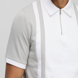 Polos de hombre en blanco con diseño personalizado, camisetas polo informales de manga corta de algodón 100% lisas con logotipo bordado OEM de alta calidad. - Product Image 5