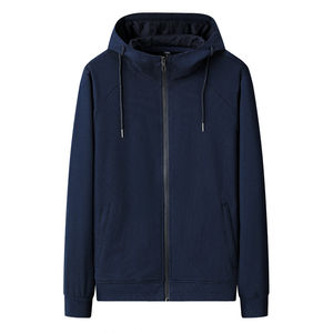 Sweat-shirts surdimensionnés du fabricant avec fermeture éclair pour hommes, sweatshirts à capuche 100% coton grande taille avec fermeture éclair pour l'hiver - Product Image 5