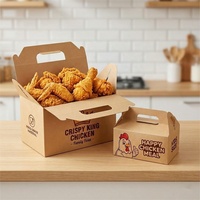 Boîte à emporter pour poulet frit, emballage personnalisé en carton blanc de qualité alimentaire, Caja Pollo, emballage de livraison