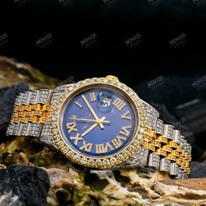 Montre en diamant Moissanite Iced Out Montre de luxe pour homme avec éclat brillant, qualité supérieure et cadeau de style élégant - Product Image 1