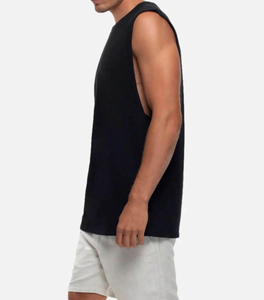 Débardeurs personnalisés pour hommes – Noir et Blanc – Séchage rapide – Musculation – Fitness – Athlétisme – Débardeurs de sport - Product Image 2