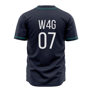 Nouveaux maillots de baseball respirants, antibactériens et à séchage rapide, surpiqués, personnalisables, pour adultes, vente en gros, grandes tailles - Product Image 6