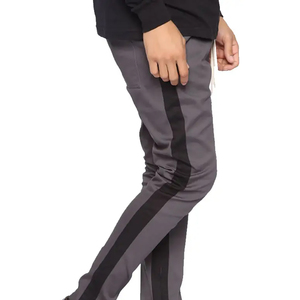 Pantalons de jogging personnalisés de haute qualité Pantalons de survêtement pour hommes en tricot gaufré Pantalon de survêtement empilé - Product Image 4