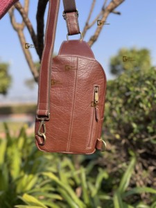 New Arrival Stylish Trending Multi-Use <b>Hand</b> Tooled Leather Shoulder <b>Bag</b> Easy <b>Carry</b> Zip Travel Hair Hide Fur Fashionable Handbag - Product Image 4