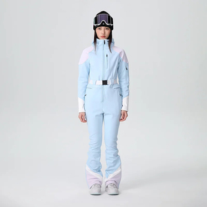 Combinaison de ski chaude et imperméable pour hommes taille XL Veste coupe-vent pantalon avec doublure en coton Fermeture à glissière chauffante pour les sports de plein air - Product Image 6