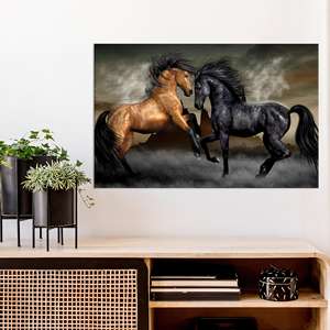 Lienzo Impreso: Elegante Obra de Arte para Amantes de los Caballos, Lienzo Enrollado - Product Image 1