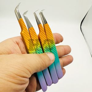 New Arrival <b>Tweezers</b> Custom Logo Eyelash <b>Tweezers</b> Silver Tip Lash Extension <b>Tweezer</b> with Pointed Tip Sustainable mink - Product Image 6