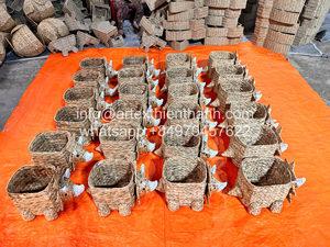 OEM ODM Factory New Design Kids Playroom <b>Storage</b> <b>Basket</b> Celestial Kids Natural Woven <b>Square</b> <b>Basket</b> With Wholesales Price - Product Image 5