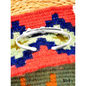Southwest Handmade Pink <b>Opal</b> & Kingman Sterling Silver Cuff <b>Bracelet</b> Fashionable Accessory - Product Image 4